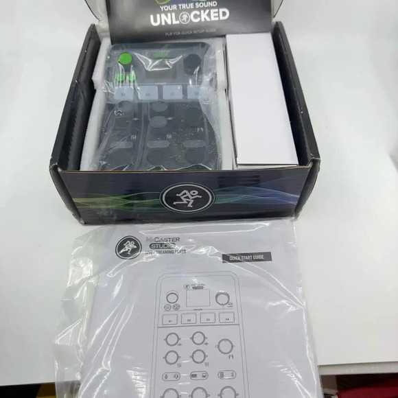 Mackie M-Caster Studio Desktop Live Streaming Mixer Bluetooth/USB Connect Black - Picture 4 of 11